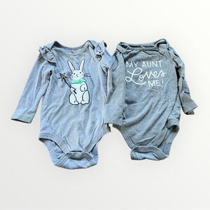 Cat & Jack 12 Months Onesie Set